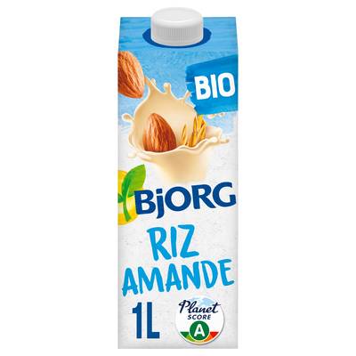 Bjorg Riz Amande Sans Sucres Ajoutés Boisson Végétale Bio, 1L