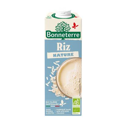 Bonneterre Boisson riz nature bio, 1L