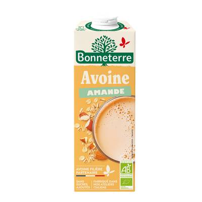 Bonneterre Boisson avoine amande bio, 1L