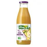 Vitamont Jus de pomme poire gingembre bio, 75cl