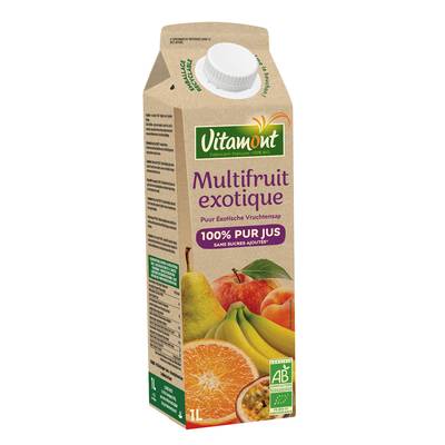 Vitamont Pur jus multifruits bio, 1L