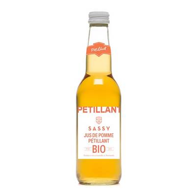 Maison Sassy Jus De Pomme Bio Pétillant, 33cl