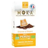 Moka Café bio Pérou capsule biodégradable sans aluminium, 10 capsules
