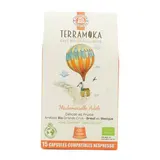 Terramoka Café bio Adèle capsule biodégradable sans aluminium, 15 capsules