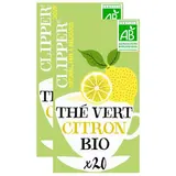 Clipper Thé Vert au Citron Bio, Lot de 2x20 sachets