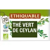 Ethiquable - Commerce Equitable Thé vert Bio du Vietnam, 20 sachets