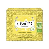 Kusmi Tea Thé vert jasmin Bio - Etui  sachets mousseline, 20 sachets