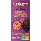 Alter Eco - Commerce Equitable Chocolat noir fruit de la passion 60% Cacao Bio d'Équateur, 100g