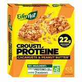 Evernat Barre Crousti Protéines Cacahuète Peanut Butter bio, 3 barres
