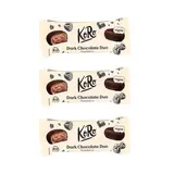 Koro Duo Chocolat Noir Framboise Bio, Lot de 3 - 2x20g