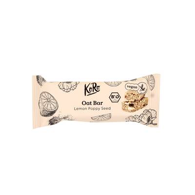 Koro Barre d'avoine au citron et graines de pavot bio, 60g