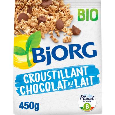 Bjorg Croustillant Chocolat Au Lait Bio, 450g