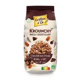 Grillon Or Krounchy Muesli Croustillant Chocolat Noir Pécan Bio, 450g