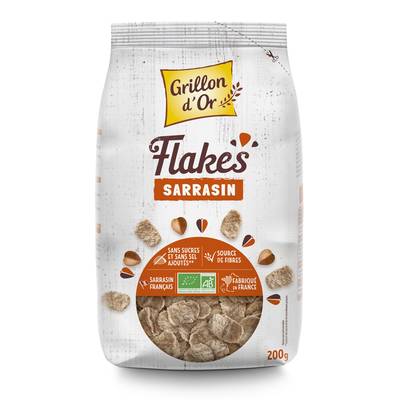 Grillon Or Corn Flakes au Sarrasin BIO, 200g