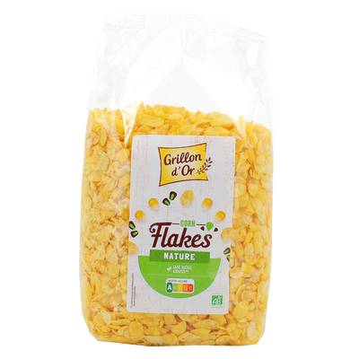 Grillon Or Corn Flakes Nature sans sucre BIO, 500g