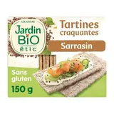 Jardin Bio Etic Tartines craquantes 80% sarrasin bio sans gluten, sans sucres ajoutés, 150g