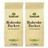 Alnatura Sucre de canne brut bio, Lot de 2x1kg