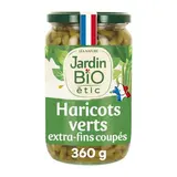 Jardin Bio Etic Haricots verts Extra Fins Coupés Bio en bocal, 360g