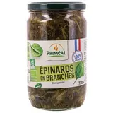Priméal Epinard en branche bio Origine France en bocal, 420g