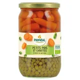 Priméal Petits pois carottes, Bio en bocal, 420g