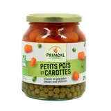 Priméal Petit pois et carottes, bio en bocal, 215g