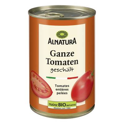 Alnatura Tomates Entières Pelées Bio en conserve, 400g