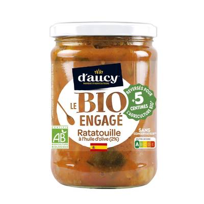 D'aucy Ratatouille Bio en bocal, 530g
