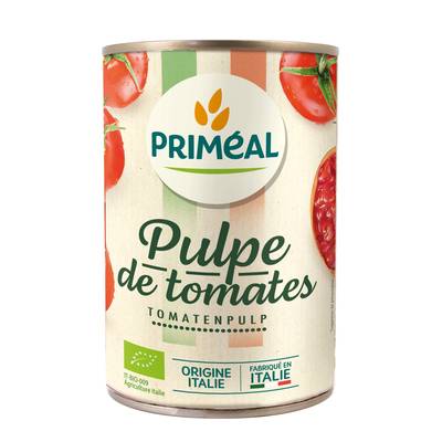 Priméal Tomates concassées bio en conserve, 400g