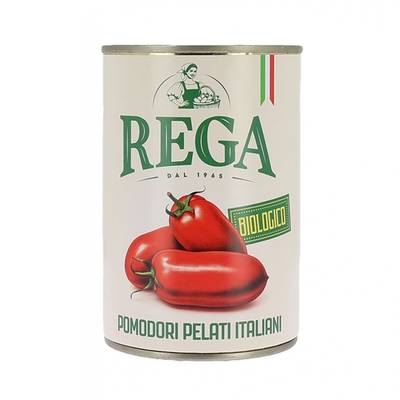 Rega Tomates pelées bio en conserve, 240g