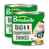 Bonduelle Champignons de Paris émincés Bio en conserve, Lot de 2x230g