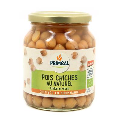 Priméal Pois Chiche au naturel, Bio en bocal, 230g