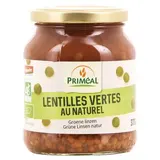 Priméal Lentilles vertes au naturel bio en bocal, 270g