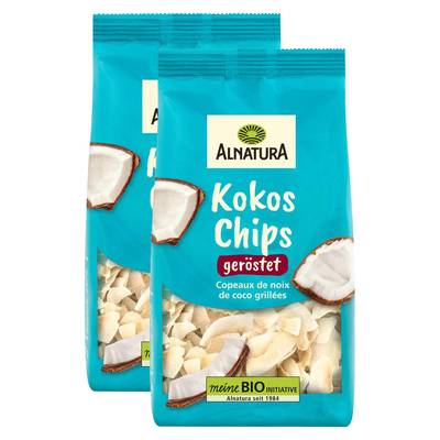 Alnatura Copeaux de Noix de coco grillée bio, Lot de 2x100g