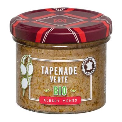 Albert Ménès Tapenade d'Olives Vertes Bio en bocal, 90g