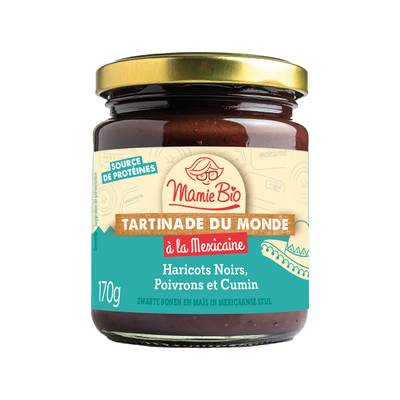 Mamie Bio Tartinade du Monde à la mexicaine bio en bocal, 170g