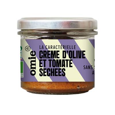 Omie Tartinable Tapenade Olives et Tomates Séchées Bio en bocal, 100g