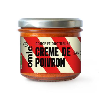 Omie Crème de Poivrons Bio en bocal, 90g