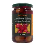Epikouros Mélanges d'Olives de Kalamata et vertes en bocal, 320g