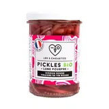 Les 3 Chouettes Pickles Oignon Rouge Bio en bocal, 210g