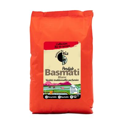 Autour Du Riz Riz Basmati bio blanc cuisson 12 minutes, 2kg