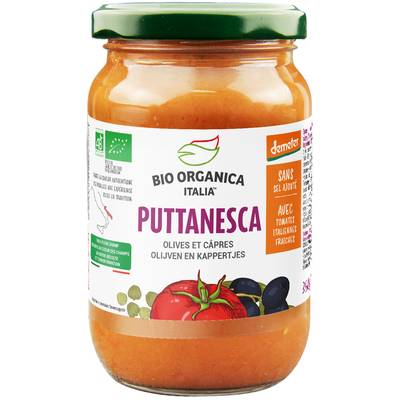 Bio Organica Italia Sauce tomate putanesca bio Demeter en bocal, 350g