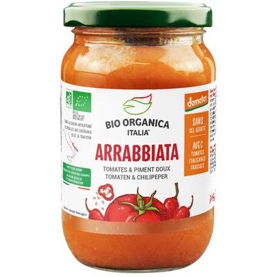 Bio Organica Italia Sauce tomate arrabbiata Piment bio Demeter en bocal, 350g