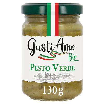 Gusti Amo Sauce Pesto Verde Bio en bocal, 130g