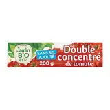 Jardin Bio Etic Double concentré de tomate Bio Sans sel ajouté en tube, 200g