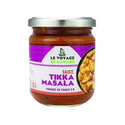 Le Voyage de Mamabé Sauce Tikka masala bio en bocal, 200g