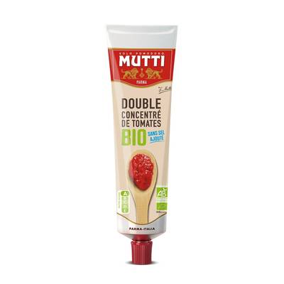 Mutti Double Concentré de Tomates Bio en tube, 185g