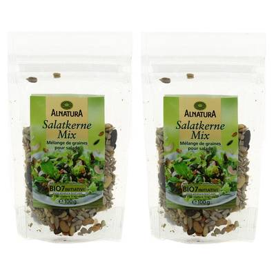 Alnatura Mélange bio de graines pour salade, Lot de 2x100g