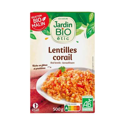Jardin Bio Etic Lentilles corail bio, 500g