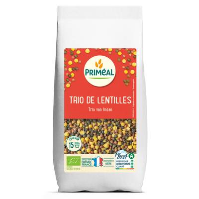 Priméal Trio de lentilles bio, 500g