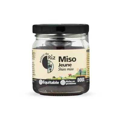 Autour Du Riz Miso blanc pasteurisé Shiro bio en bocal, 200g
